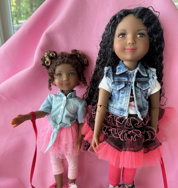 Ruby Red Fashion Friends & Siblie "Maya & Minnie".   2 doll set - Dogs Included     NO BOX - Image 3