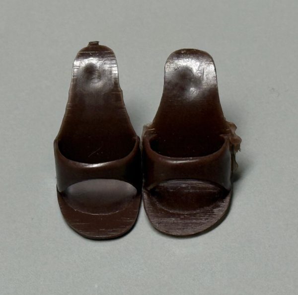 Vintage Barbie Open Toe "Japan" Heels (Brown) - Image 2