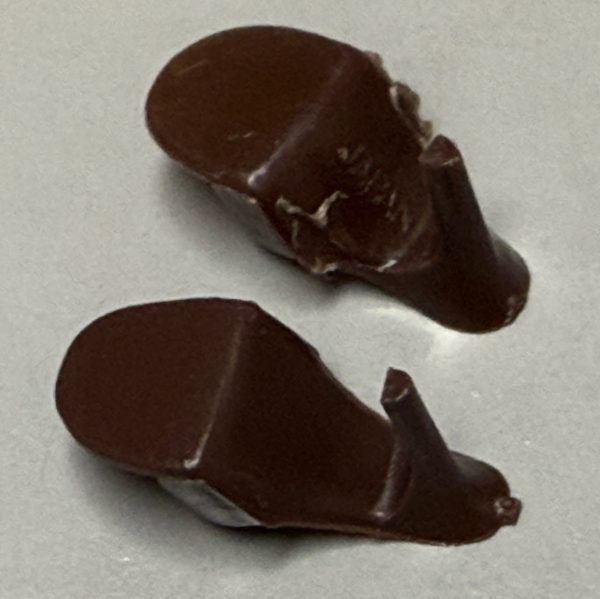 Vintage Barbie Open Toe "Japan" Heels (Brown) - Image 3