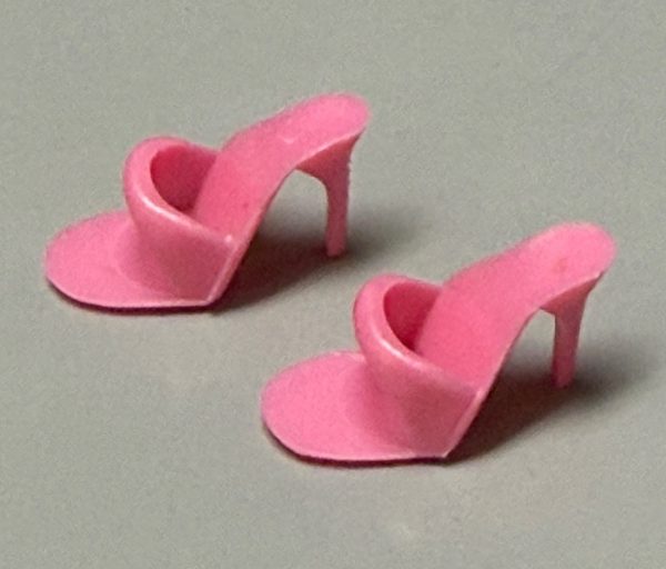 Vintage Barbie Open Toe "China" Heels (Pink)