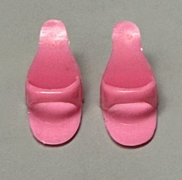 Vintage Barbie Open Toe "China" Heels (Pink) - Image 2