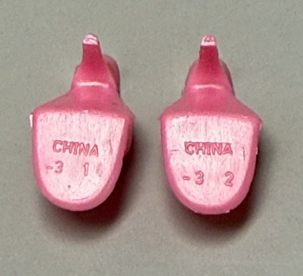Vintage Barbie Open Toe "China" Heels (Pink) - Image 3