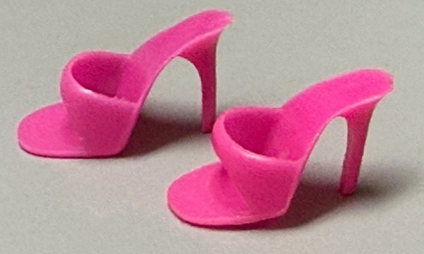 Vintage Barbie Open Toe "Japan" Heels (Hot Pink)