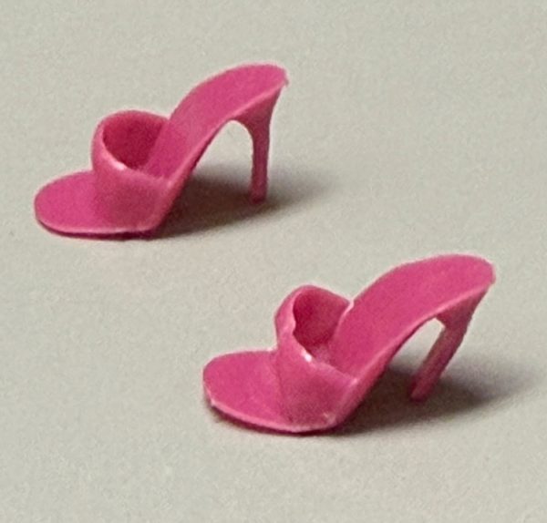 Vintage Barbie Open Toe "Philippines" Heels (Pink)