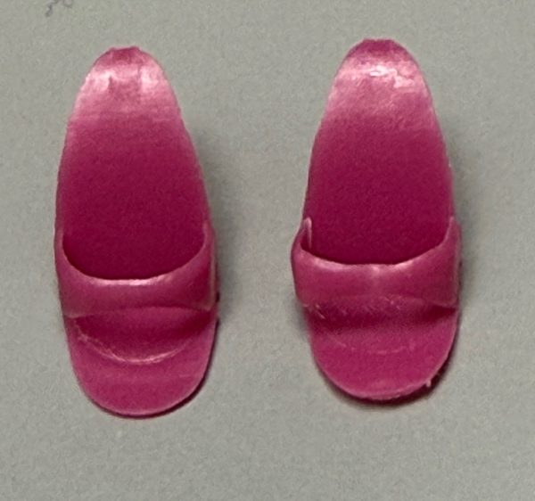 Vintage Barbie Open Toe "Philippines" Heels (Pink) - Image 2