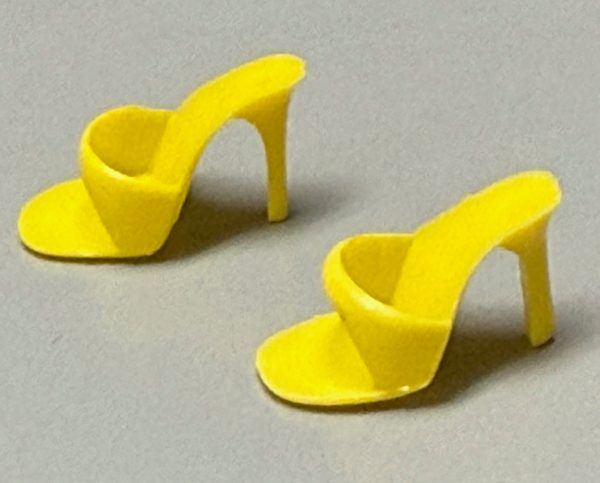 Vintage Barbie Open Toe "Taiwan" Heels (Yellow)