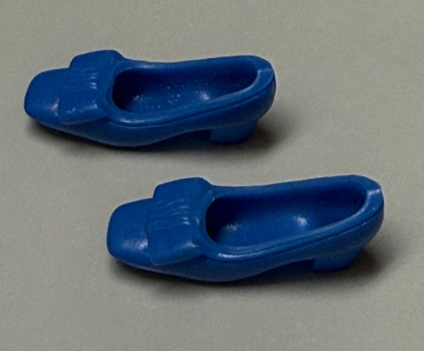 Vintage Barbie/Francie Soft Bow Shoes (Blue)