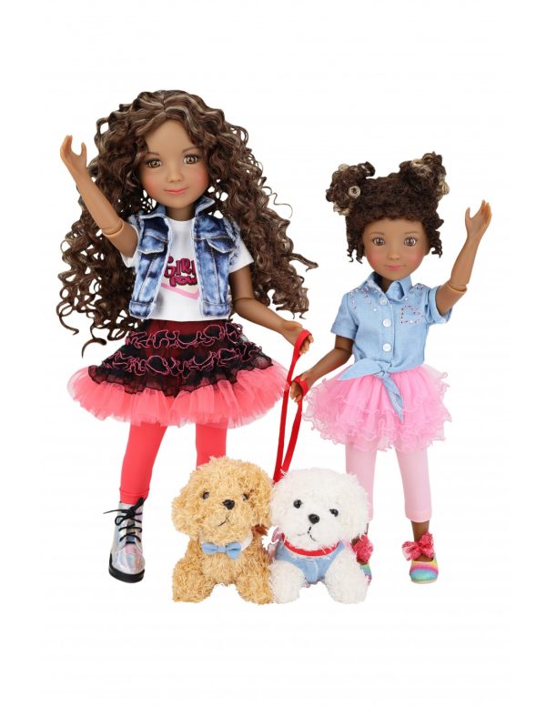 Ruby Red Fashion Friends & Siblie "Maya & Minnie".   2 doll set - Dogs Included     NO BOX - Image 2