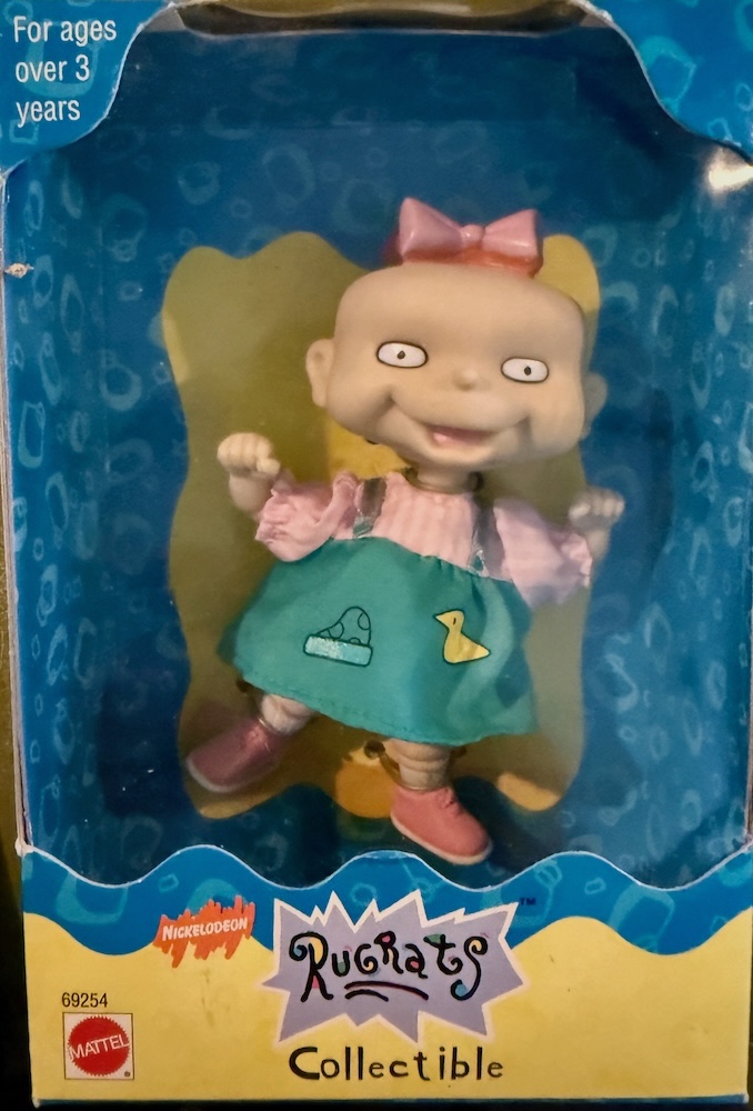 Rugrats Collectible LIL DeVILLE 4" PVC Mattel 1997 Never opened box. Still Attached to Box Liner Near mint box (shelf wear) See Pics - Image 2