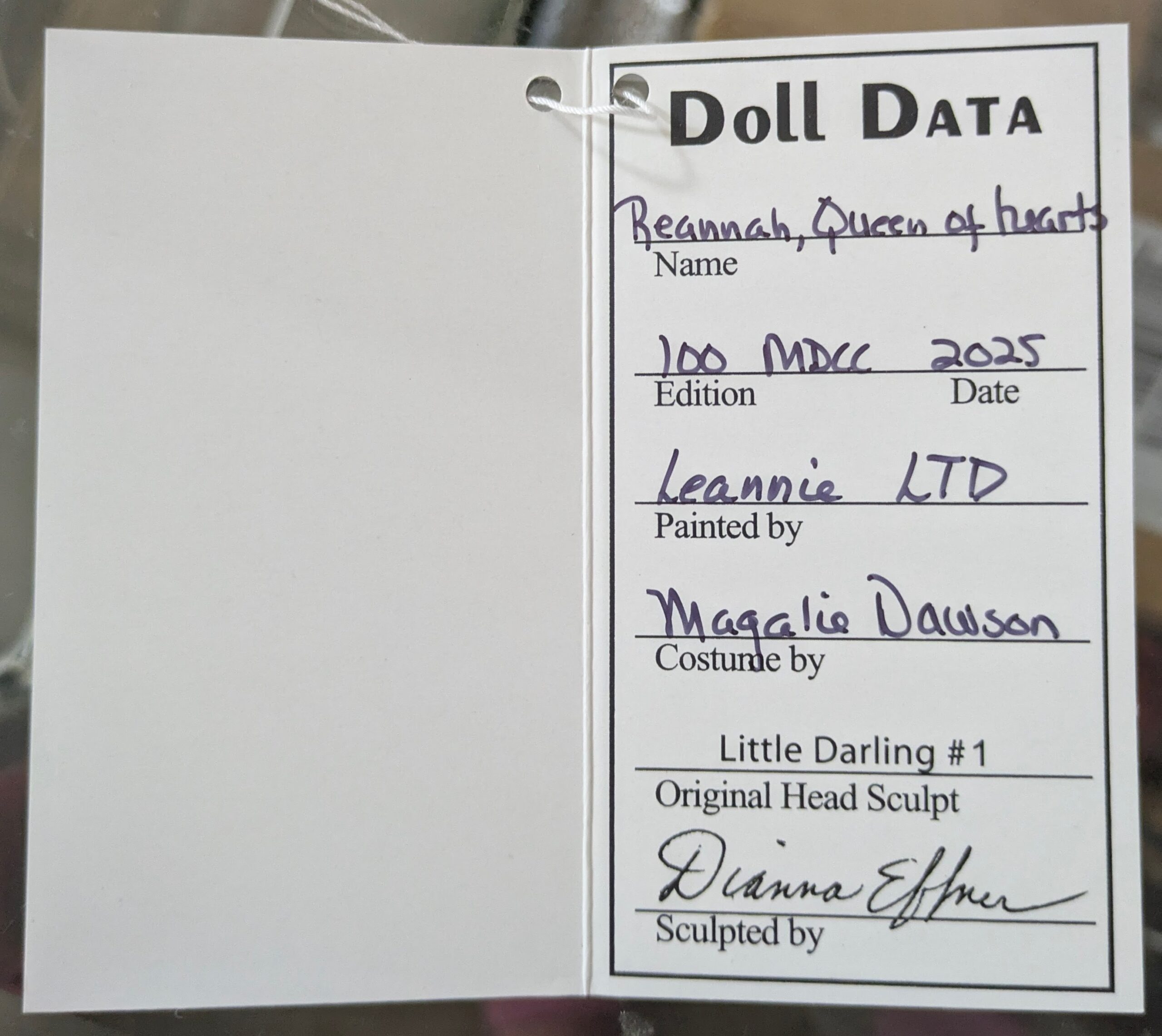 2025 MDCC Little Darling Dianna Effner #1 Sculpt QUEEN OF HEARTS. NRFB in SHIPPER - Image 10
