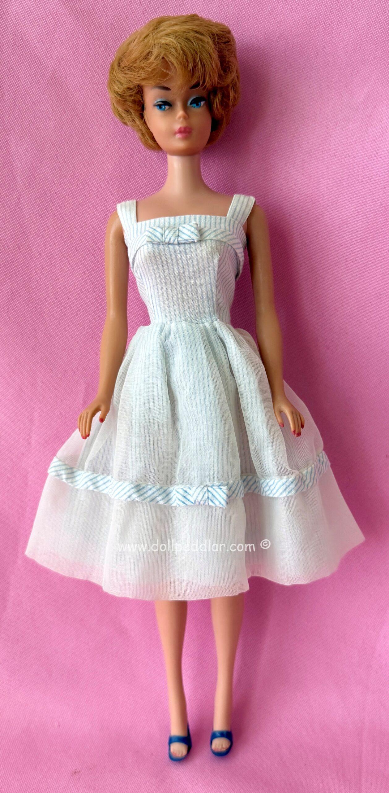 Vintage Blonde Bubble Cut Barbie in "Movie Date" Dress MINT/NEAR MINT - Image 9