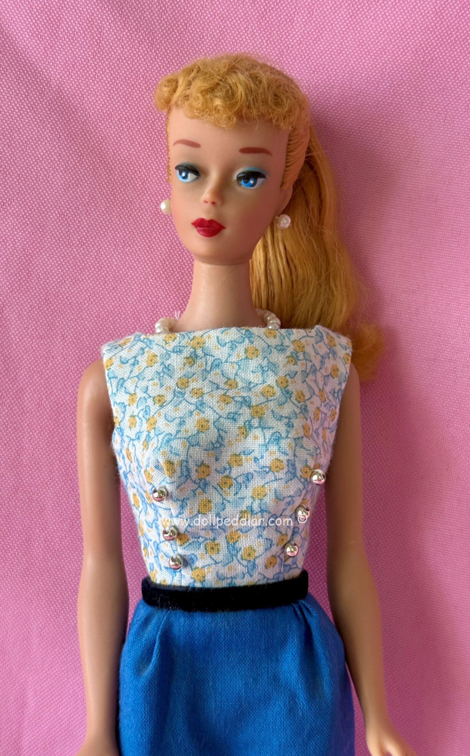 Vintage Number 4 Blonde Ponytail Barbie in Replica Outfit MINT/NEAR MINT - Image 6