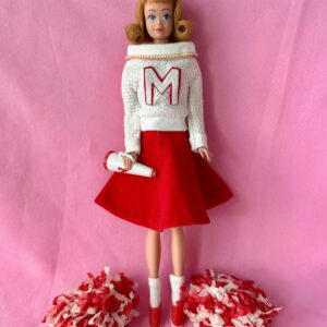 Vintage Red Hair Midge in original “Cheerleader” outfit MINT/NEAR MINT