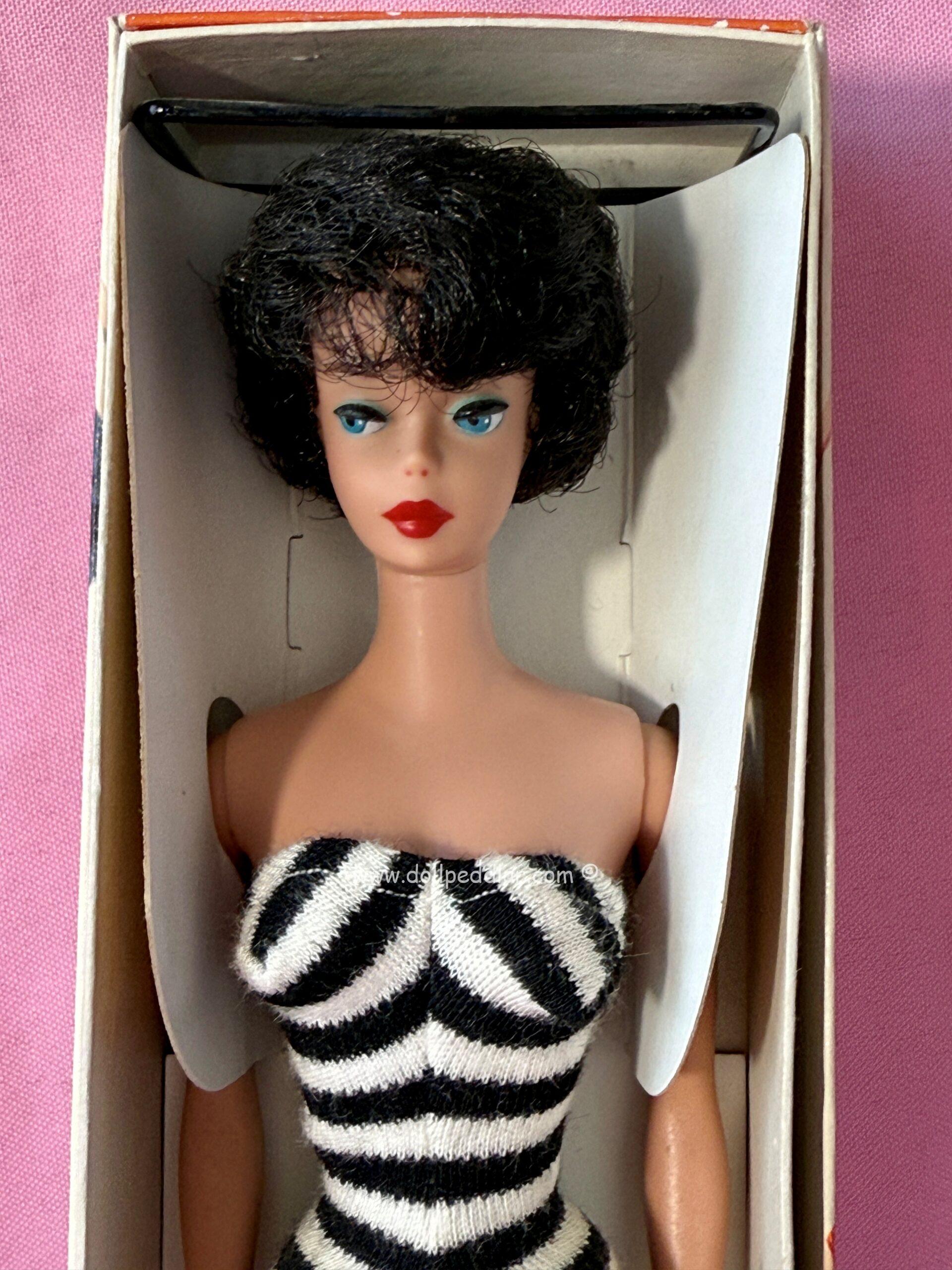 Vintage Brunette Bubble Cut Barbie M/NM in Box