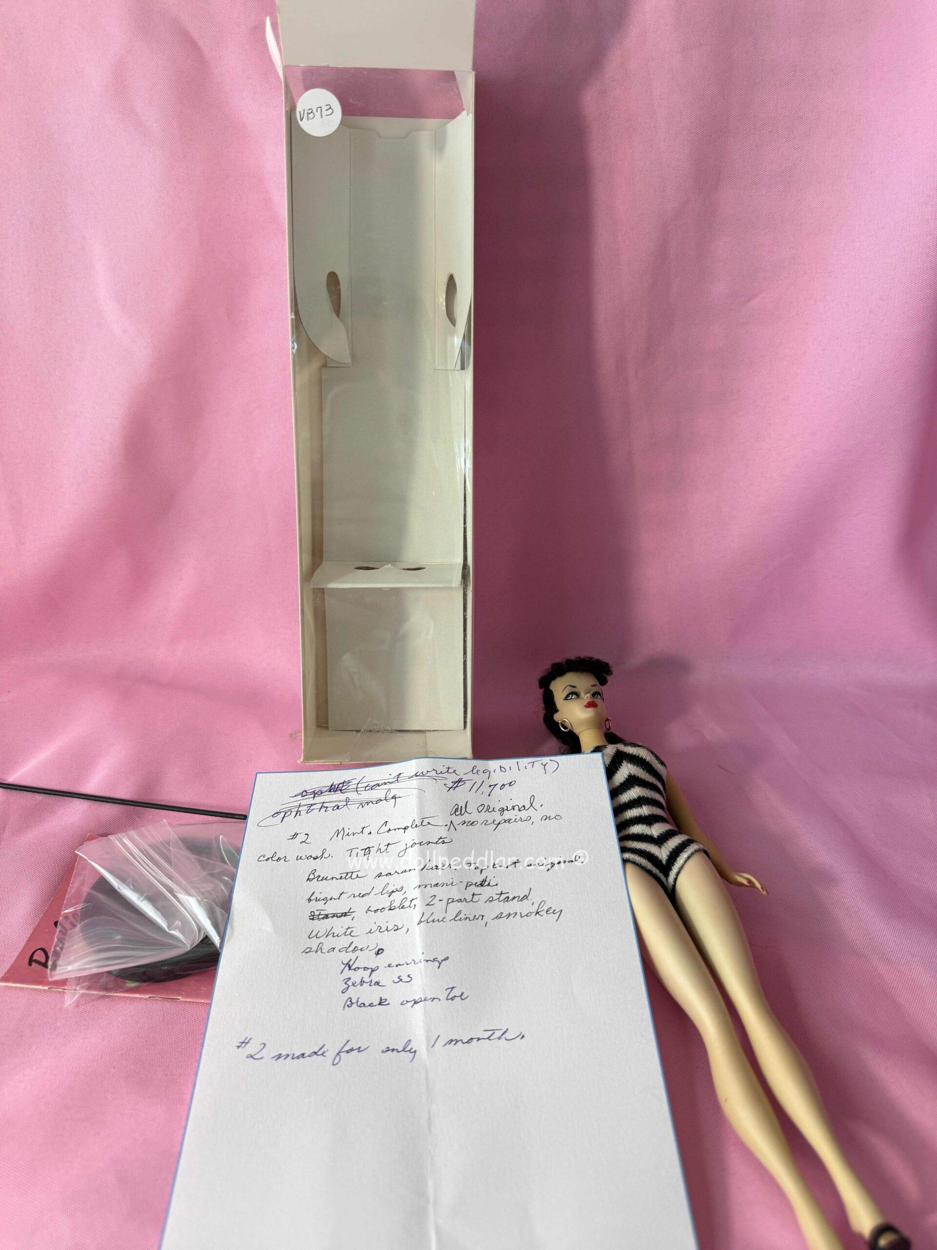 Vintage #2 Barbie Brunette Ponytail M/NM - Image 9