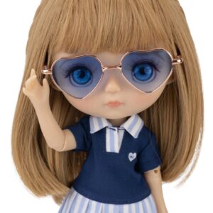 Dolly Mori Lolli Heart-Shaped Sunglasses BLUE