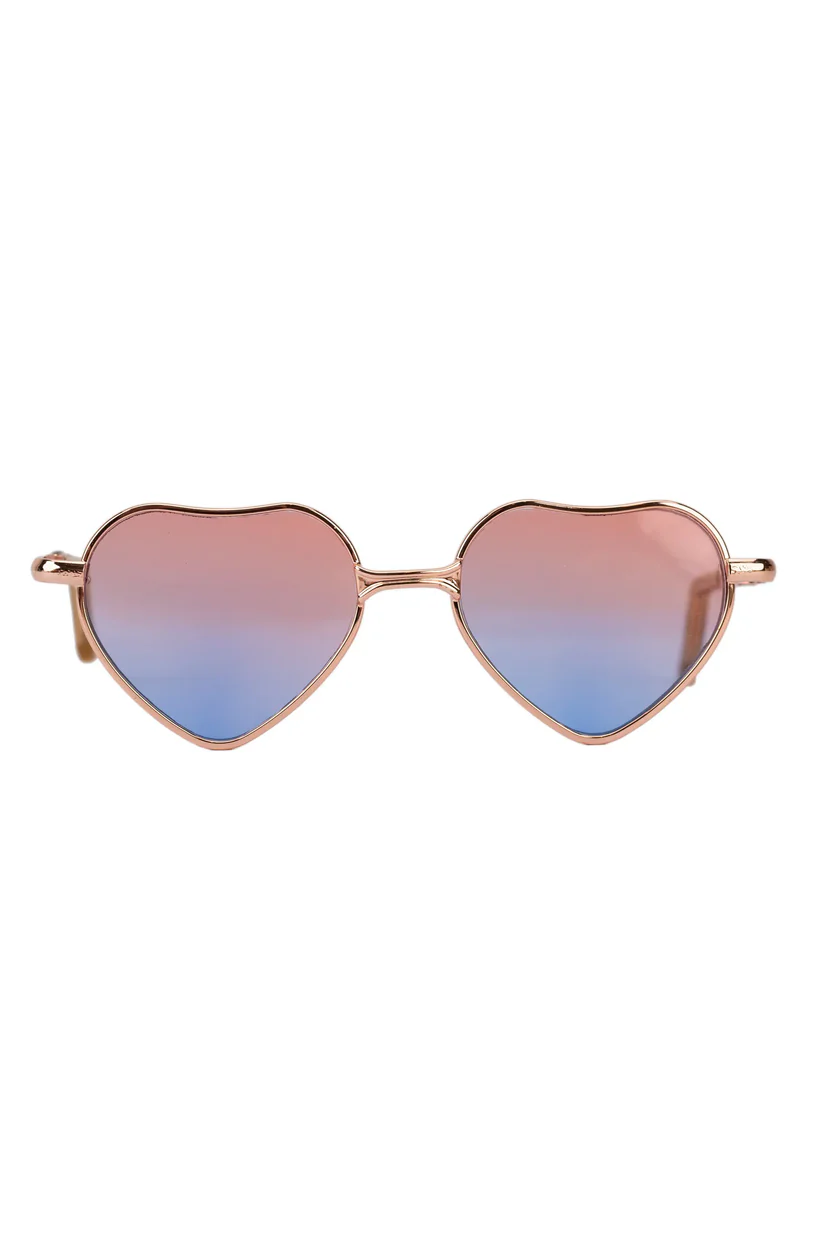 Dolly Mori Lolli Heart-Shaped Sunglasses Fuchsia & Blue - Image 3