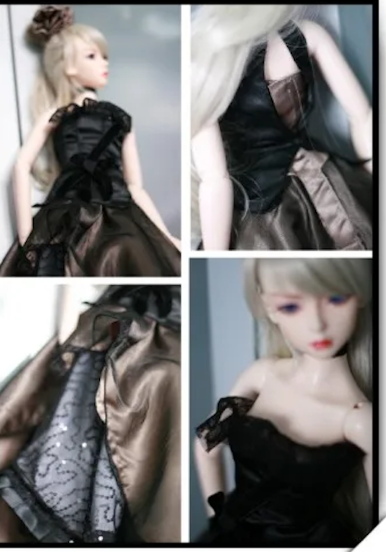 COTILLION GOWN from Elfdoll -Multiple layers of fabric textures and designs SD - Image 3