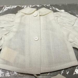 Boneka White Long Puff Sleeve Blouse with Collar 25cm 11″