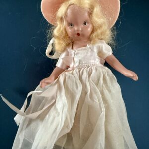 Nancy Ann Storybook Doll  Summer bisque, brown painted eyes, blonde mohair