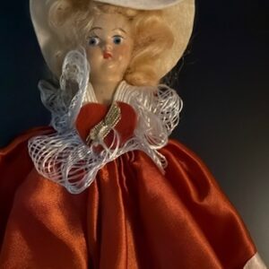 Nancy Ann Story Book Doll  1950s sleep eyes  painted lashes, ruby lips, bisque