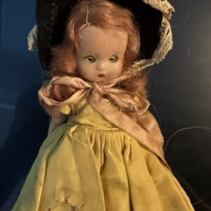 Nancy Ann Story Book Doll  1950s sleep eyes  painted lashes, ruby lips, bisque
