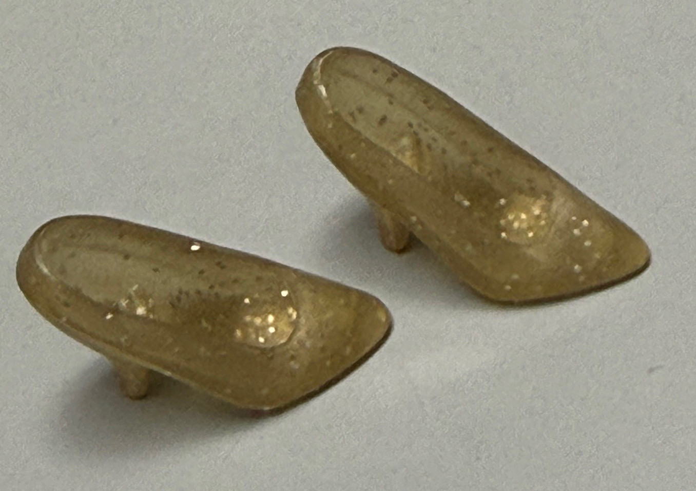 Barbie Pumps (Gold with Glitter) - Image 2