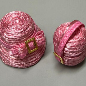 Pink Straw Hat and Purse Set (Fits 12″ Barbie/Integrity and Like Size Dolls)