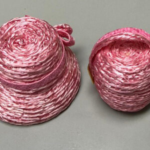 Pink Straw Hat and Purse Set (Fits 12″ Barbie/Integrity and Like Size Dolls)