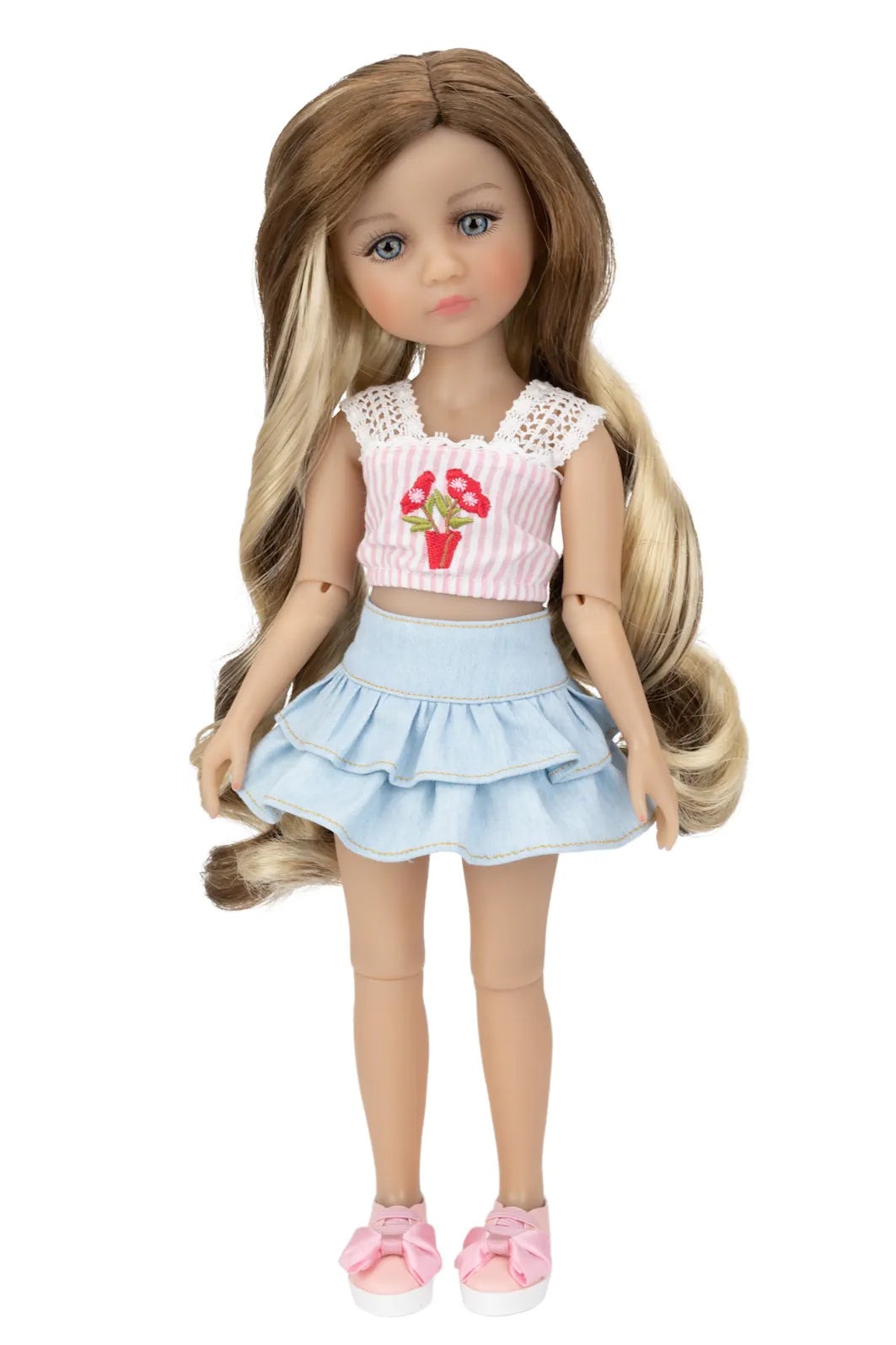 Ruby Red Fashion Friend. Joy in Bloom - Rosa 14.5" - Image 5