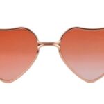 Dolly Mori Lolli Heart-Shaped Sunglasses Red