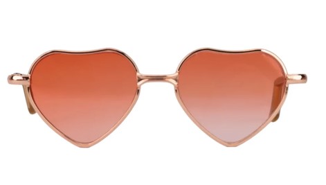 Dolly Mori Lolli Heart-Shaped Sunglasses Red