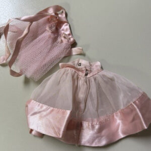 Vintage Pink Dress & Slip (Fits 8″ Ginny, Etc) Not Tagged