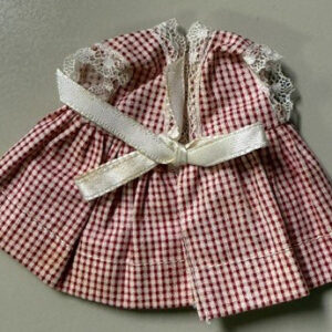 Vintage Vogue Ginny Tagged Red and White Check Dress MINT
