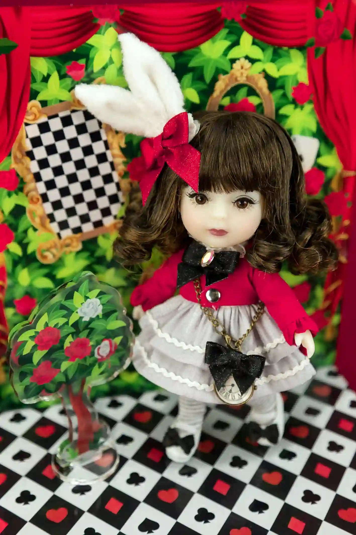 Ruby Red DAZZLE 5.5"Alice in Wonderland -White Rabbit Set IN STOCK - Image 3