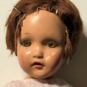 Vintage 16″ Composition Girl Doll AS IS/NO RETURNS