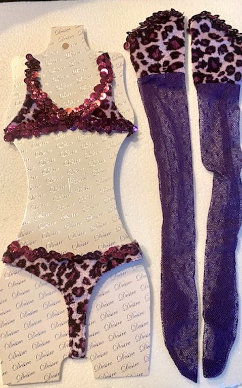 Debrah Set ~ Purple Garter Bodystocking Set – Bold, Beautiful & Irresistible